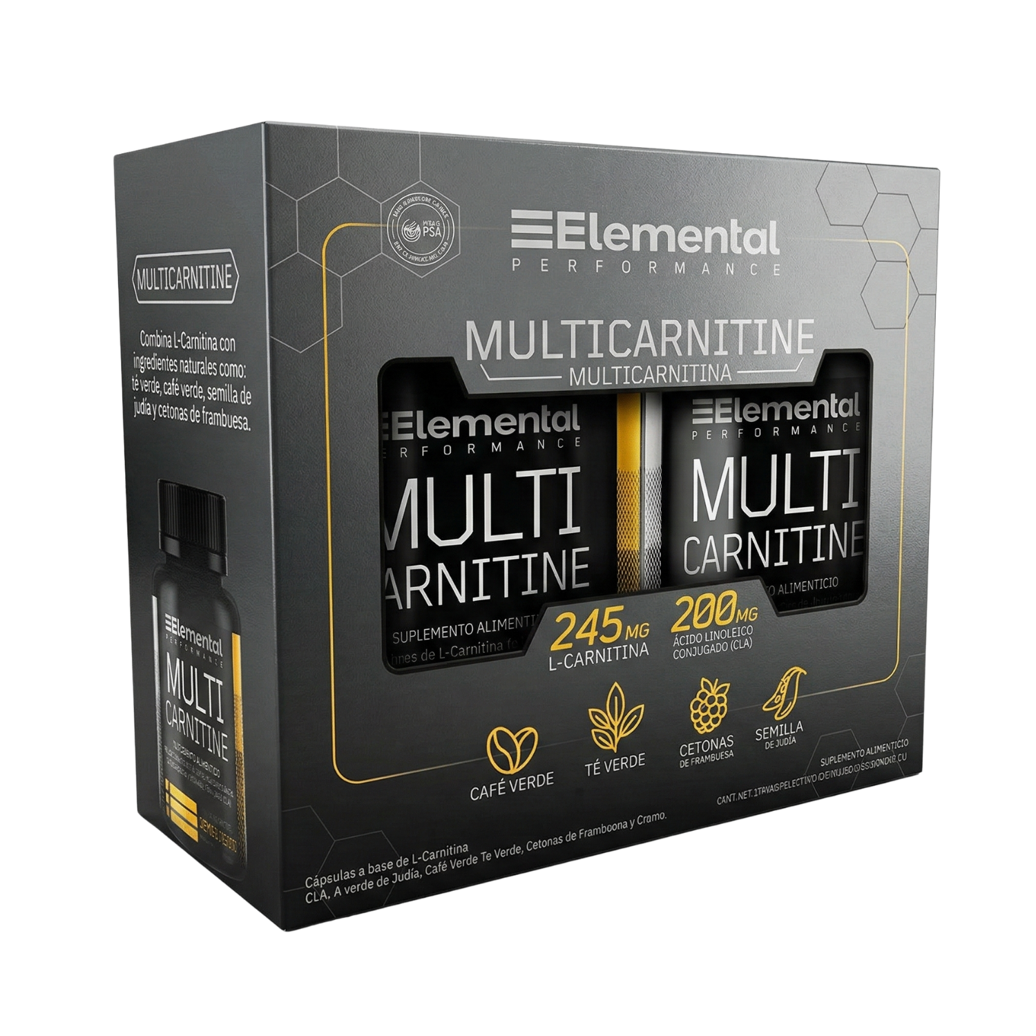 DUO PACK | L-Carnitina con CLA y T Verde | Elemental DUO PACK | L-Carnitina con CLA y T Verde | Elemental